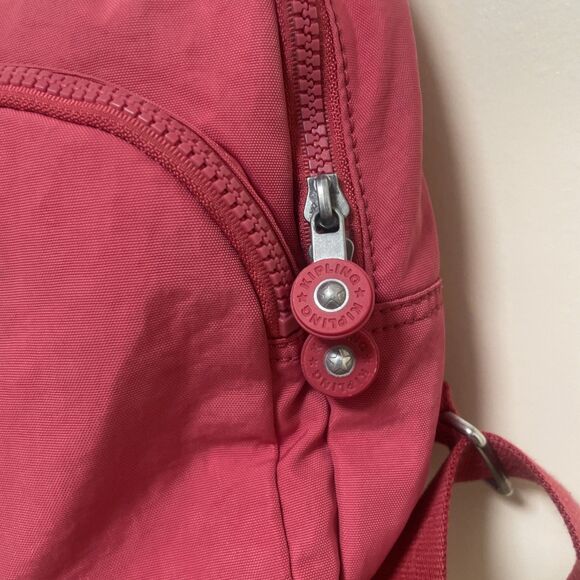Kipling Red Paola Small Backpack Live Light Travel School Mini Kid's Keychain - Picture 3 of 12